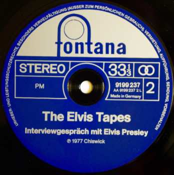LP Elvis Presley: The Elvis Tapes