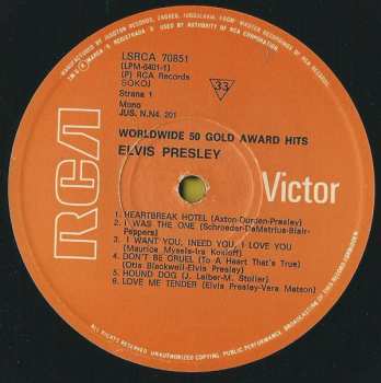 4LP/Doos Elvis Presley: Worldwide 50 Gold Award Hits