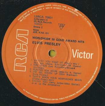 4LP/Doos Elvis Presley: Worldwide 50 Gold Award Hits