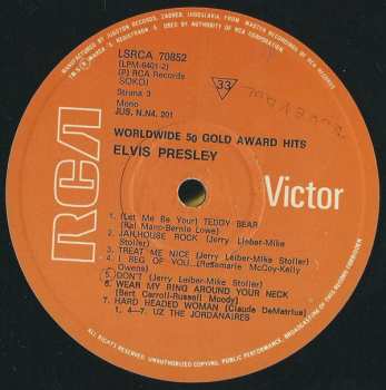 4LP/Doos Elvis Presley: Worldwide 50 Gold Award Hits