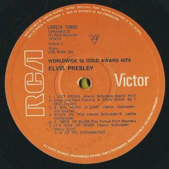 4LP/Doos Elvis Presley: Worldwide 50 Gold Award Hits