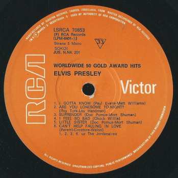 4LP/Doos Elvis Presley: Worldwide 50 Gold Award Hits