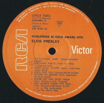 4LP/Doos Elvis Presley: Worldwide 50 Gold Award Hits