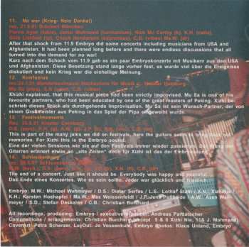 CD Embryo: 2001 Live Vol. 1 