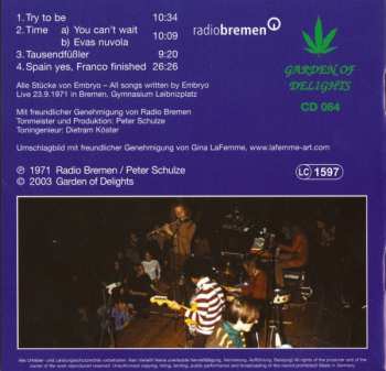 CD Embryo: Bremen 1971