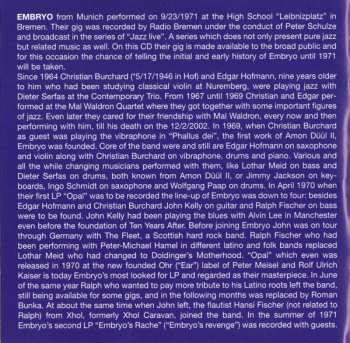 CD Embryo: Bremen 1971