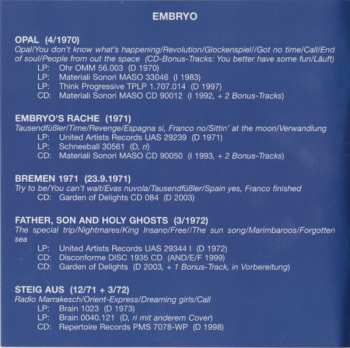 CD Embryo: Bremen 1971