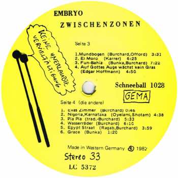 2LP Embryo: La Blama Sparozzi