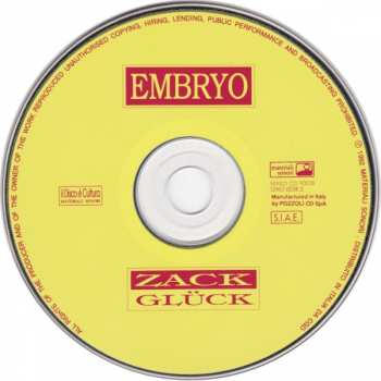 CD Embryo: Zack Glück