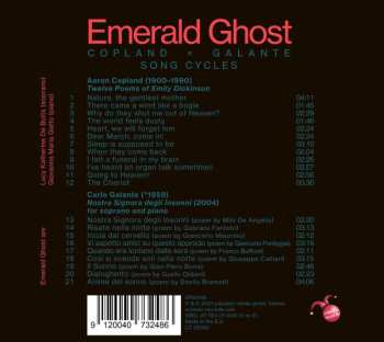 CD Emerald Ghost: Copland x Galante: Song Cycles