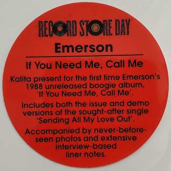 LP Emerson: If You Need Me, Call Me