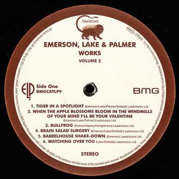 LP Emerson, Lake & Palmer: Works Volume 2