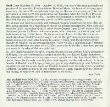 CD Johannes Brahms: Emil Gilels Legacy Vol. 4