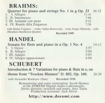 CD Johannes Brahms: Emil Gilels Legacy Vol. 4