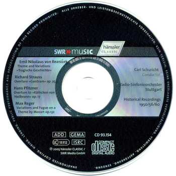 CD Richard Strauss: Theme And Variations »Tragische Geschichte«, Overture »Guntram« Op. 25, Overture To »Käthchen Von Heilbronn« Op. 17, Variations And Fugue On A Theme By Mozart Op. 132