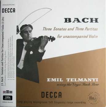 3LP/Doos Johann Sebastian Bach: Three Sonatas And Three Partitas For Unaccompanied Violin