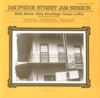 Album Emile Barnes: Emile Barnes: Early Recordings 1