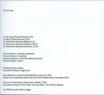 CD Vincent Peirani: Out Of Land