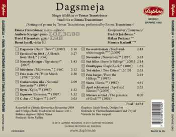 CD Emma Tranströmer: Dagsmeja - Emma Tranströmer Sjunger Tomas Tranströmer
