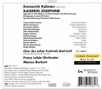 2CD Emmerich Kálmán: Kaiserin Josephine