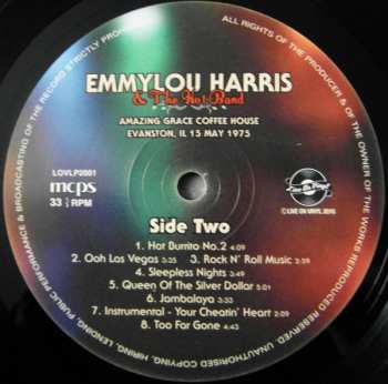 LP Emmylou Harris: Amazing Grace Coffee House Evanston, IL 15 May 1975