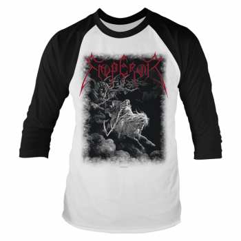 Merch Emperor: T-shirt S Tříčtvrtečním Rukávem Rider (white/black)