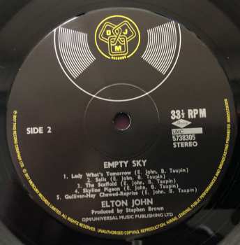 LP Elton John: Empty Sky