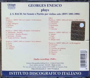 2CD George Enescu: Complete Sonatas And Partitas For Solo Violin BWV 1001/1006