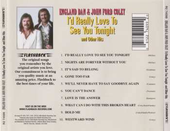 CD England Dan & John Ford Coley:  (I'd Really) Love To See You Tonight And Other Hits