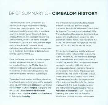 CD Enikö Ginzery: Overflowing Crystals (Contemporary Music For Cimbalom)