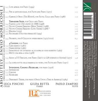CD Ennio Morricone: Absolutely…Morricone I (Original Arrangements And Music For Cello, Flute And Piano)
