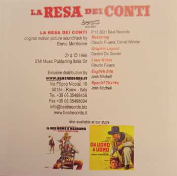 CD Ennio Morricone: La Resa Dei Conti 