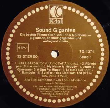 LP Ennio Morricone: Sound Giganten