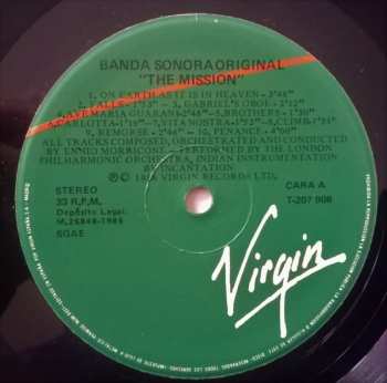LP Ennio Morricone: The Mission (Original Sound Track From The Film)