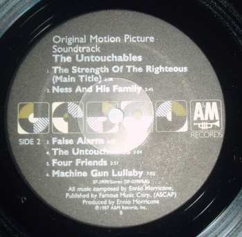 LP Ennio Morricone: The Untouchables (Original Motion Picture Soundtrack)