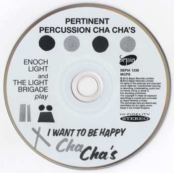 CD Enoch Light And The Light Brigade: Pertinent Percussion Cha Cha's / I Want To Be Happy Cha Cha's