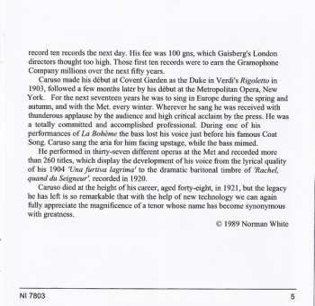 3CD Enrico Caruso: Prima Voce: Caruso - Arias, Ensembles, Songs 1904-1920