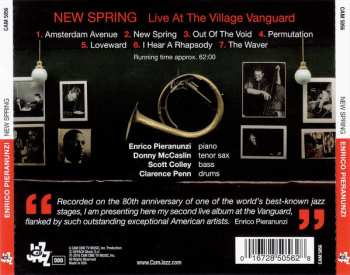 CD Enrico Pieranunzi Quartet: New Spring (Live At The Village Vanguard)