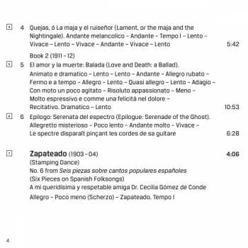 CD Enrique Granados: Goyescas; Allegro de Concierto; Valses Poéticos; Zapateado
