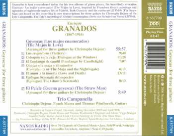 CD Enrique Granados: Goyescas, El Pelele (For Three Guitars)