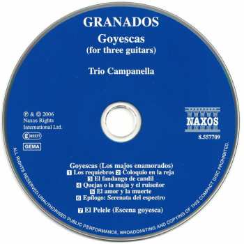 CD Enrique Granados: Goyescas, El Pelele (For Three Guitars)
