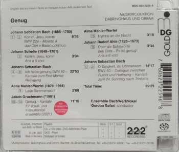SACD Ensemble BachWerkVokal: Genug