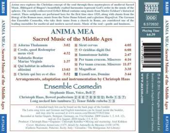 CD Ensemble Cosmedin: Anima Mea - Sacred Music Of The Middle Ages