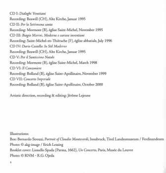 7CD/Doos Ensemble La Fenice: The Heritage Of Monteverdi
