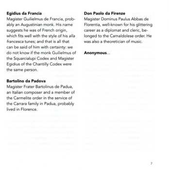 CD Ensemble Syntagma: Stylems, Italian Music From The Trecento