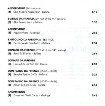 CD Ensemble Syntagma: Stylems, Italian Music From The Trecento