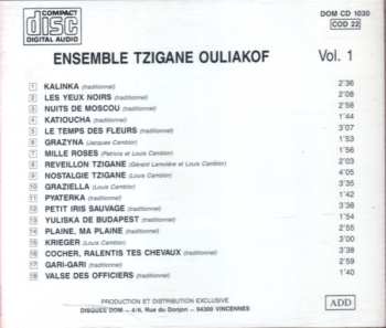 CD Ensemble Tzigane Ouliakof: Ensemble Tzigane Ouliakof Vol. 1