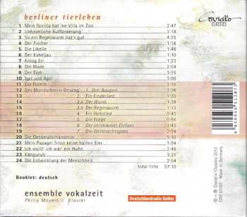 CD Ensemble Vokalzeit: Berliner Tierleben