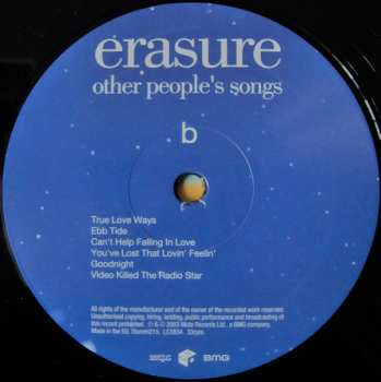 LP Erasure: Other People's Songs LTD