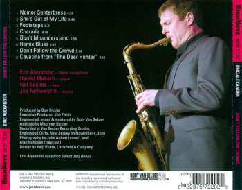 CD Eric Alexander: Don't Follow The Crowd